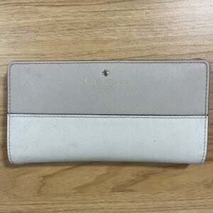 Kate Spade Staci Colorblock Large Slim Bifold Wallet Nimbus Grey Multi